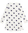 Camisón para chica de punto blanco MARSHMALLOW/azul MEDIEVAL