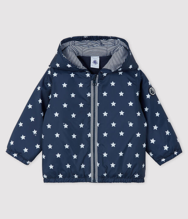 Chaqueta estampada para beb&eacute; ni&ntilde;a/ni&ntilde;o azul/blanco