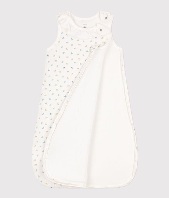 Saco de algodón con flores TOG 2 blanco MARSHMALLOW/blanco MULTICO