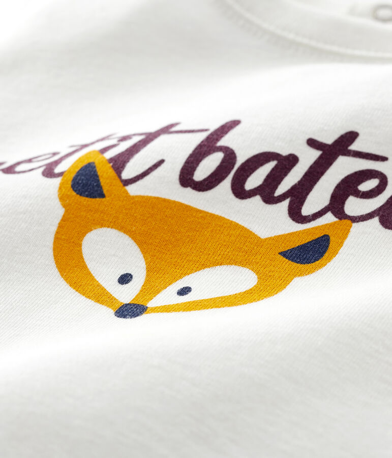 Camiseta para beb&eacute; ni&ntilde;o blanco MARSHMALLOW