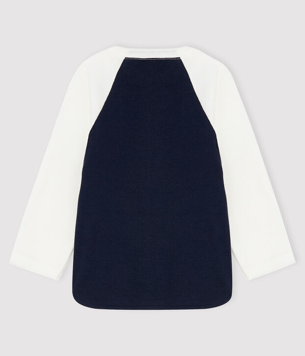 Camiseta para beb&eacute; ni&ntilde;o azul/blanco