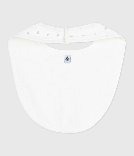 Babero de algodón estampado para recién nacido azul MARSHMALLOW/blanco GOMME