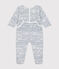 Dors bien en velours bébé blanco ECUME/ INCOGNITO