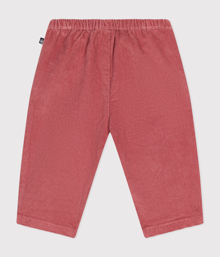 Pantal&oacute;n de terciopelo para beb&eacute; rosa ROSEWOOD