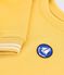 Sudadera infantil lisa de algod&oacute;n amarillo