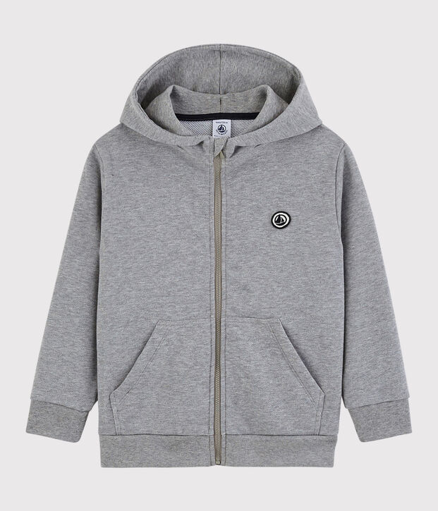 Sudadera con capucha para ni&ntilde;o gris
