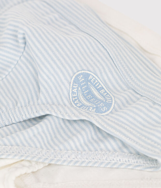 Juego de 2 slips milrayas de algod&oacute;n para ni&ntilde;o multicolor