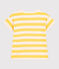 Camiseta a rayas de punto flameado para niño amarillo NECTAR/ AVALANCHE