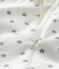 Pelele de canalé con estrellas para bebé blanco MARSHMALLOW/gris GRIS