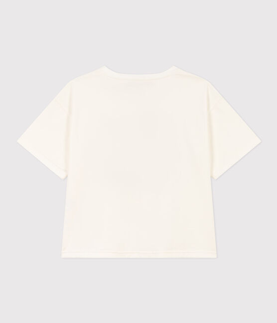 Camiseta LE BOXY de algodón para mujer blanco MARSHMALLOW