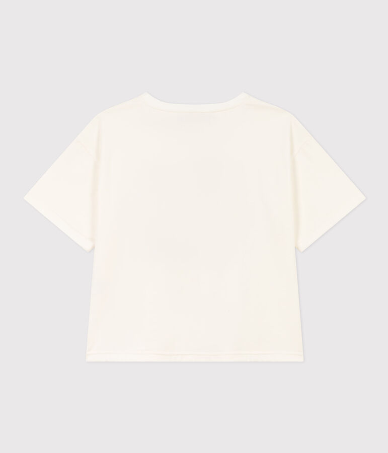 Camiseta LE BOXY de algod&oacute;n para mujer blanco