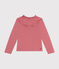 Camiseta de manga larga de punto para niña rosa ROSEWOOD