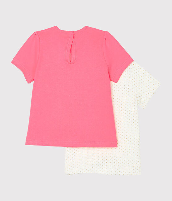 Juego de 2 camisetas para bebé niña variante 1