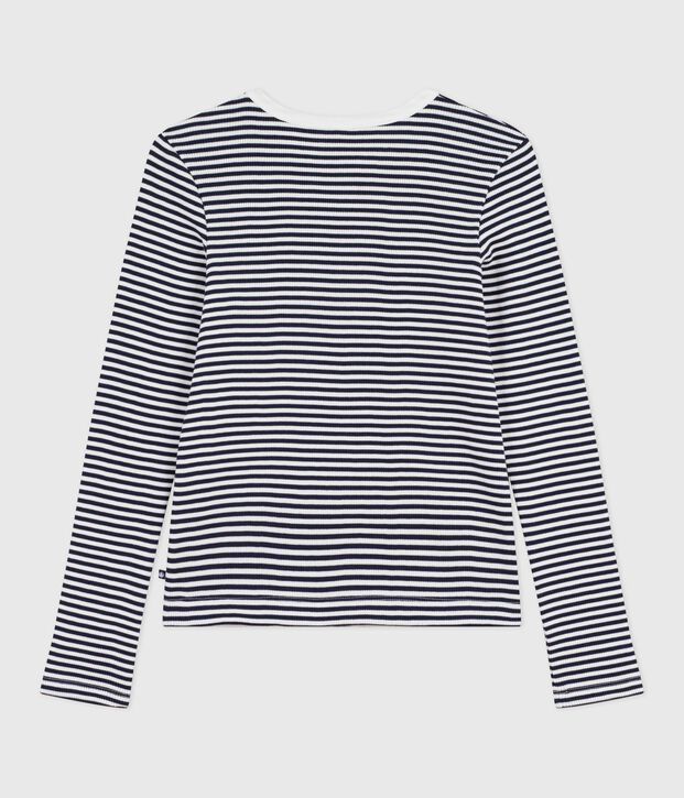 C&aacute;rdigan de algod&oacute;n a rayas para mujer azul/blanco