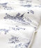 Saco de dormir en tela de Jouy Paris de bebé de algodón blanco MARSHMALLOW/azul MEDIEVAL