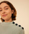 Jersey de punto inglés de algodón para mujer verde HERBIER