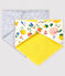Lote de 2 bandanas baberos de bebé niño variante 1