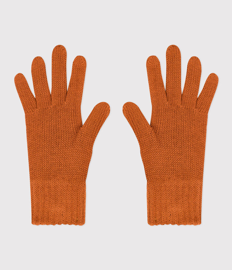 Guantes de punto de ni&ntilde;o/ni&ntilde;a marron