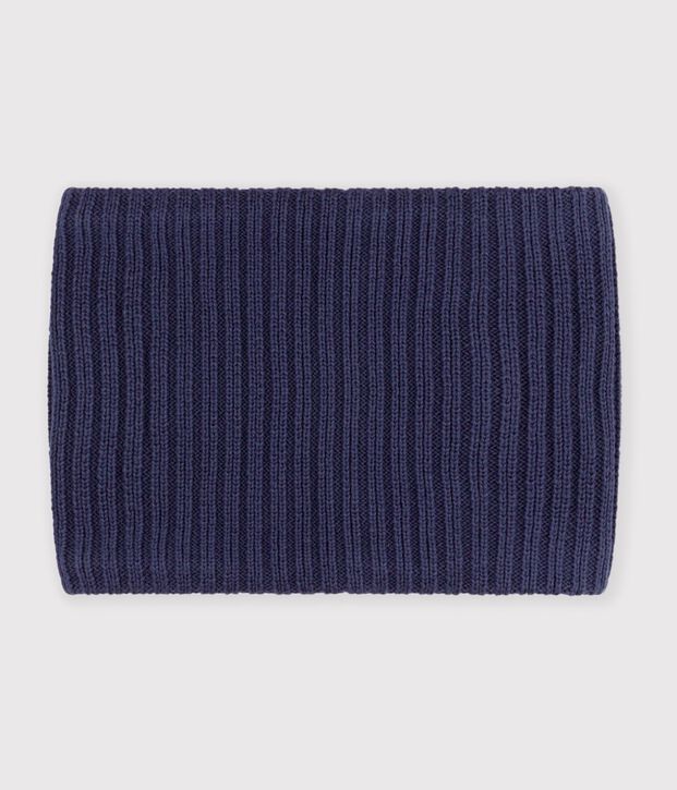Braga de cuello infantil de punto tricotado liso con forro polar SMOKING