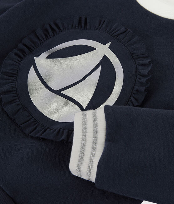 Sudadera de niña azul SMOKING