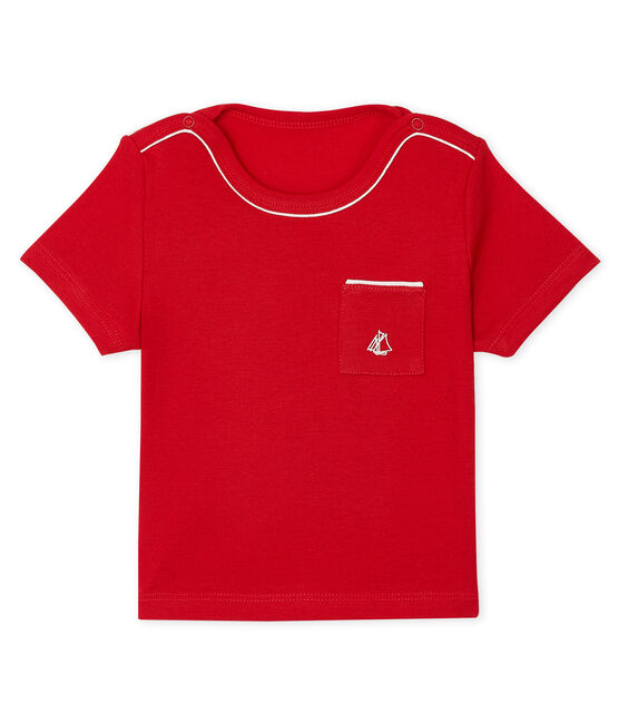 Tee shirt manches courtes bébé garçon rojo TERKUIT CN