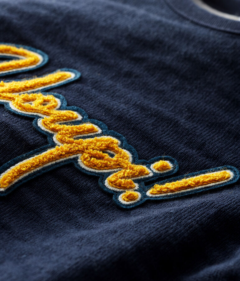 Sudadera de tejido t&uacute;bico para beb&eacute; ni&ntilde;o azul SMOKING