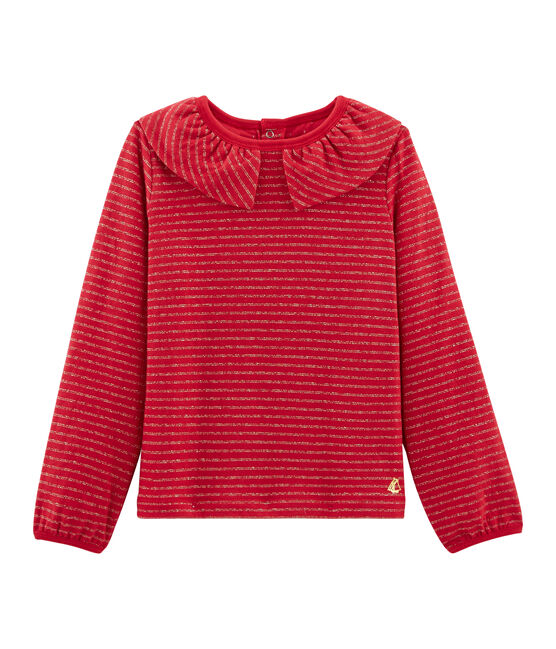 Camiseta de manga larga para niña rojo TERKUIT/amarillo OR