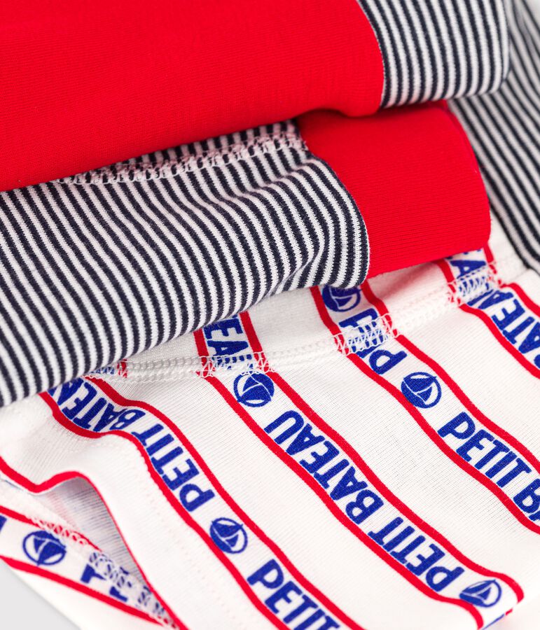 Juego de 3 b&oacute;xers de algod&oacute;n para ni&ntilde;o multicolor