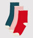 Juego de 3 pares de calcetines de niña