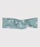 Diadema de popelina con estampado de flores para niña azul PAUL/blanco MARSHMALLOW