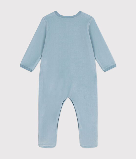 Pelele de terciopelo para bebé azul ENNEIGE