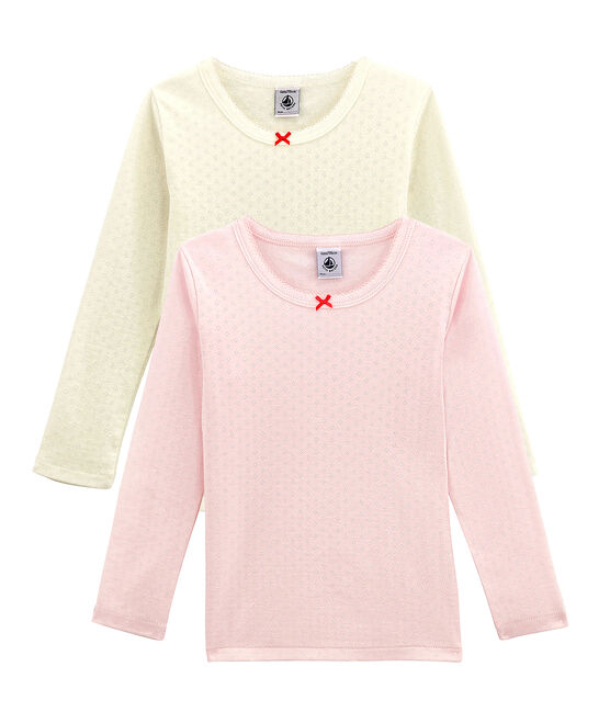 Pack de 2 camisetas de manga larga para niña variante 1