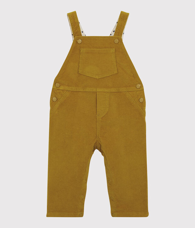 Peto de terciopelo de beb&eacute;. amarillo