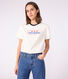 Camiseta Recta de algodón de manga corta para mujer