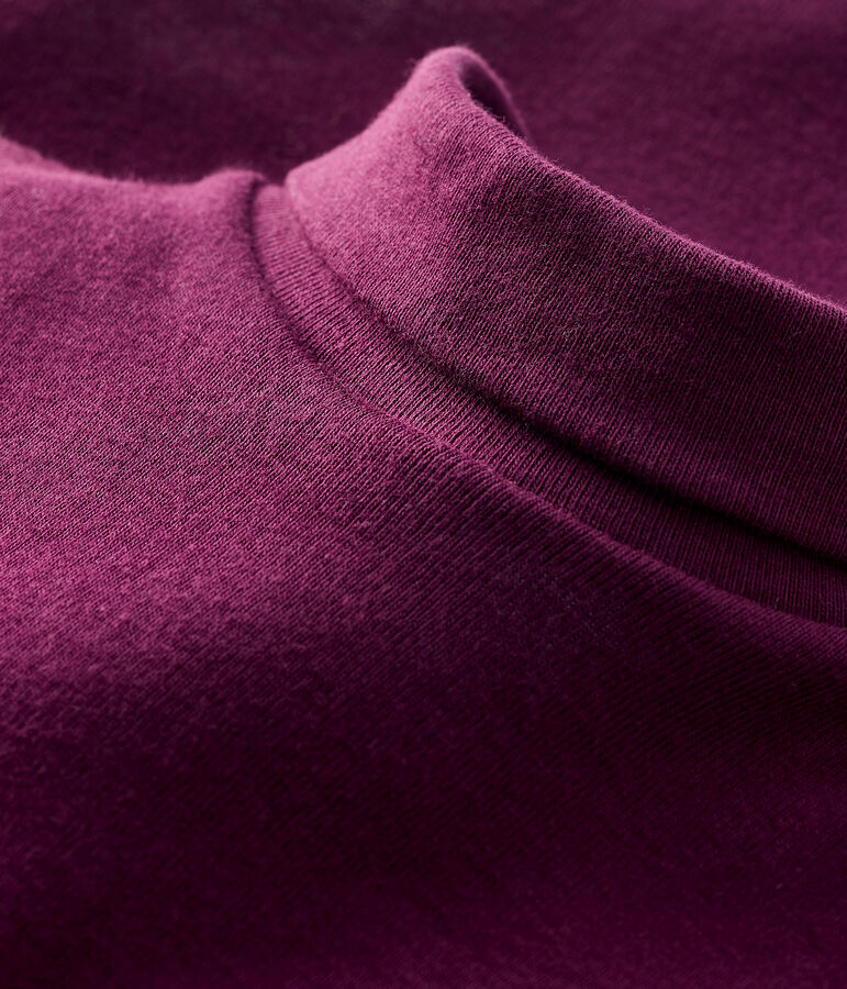 Bodi de manga larga con cuello de tortuga para beb&eacute; violeta