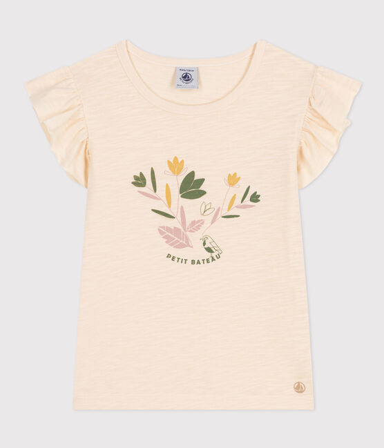 Camiseta de punto flameado para niña crudo AVALANCHE
