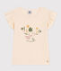 Camiseta de punto flameado para niña