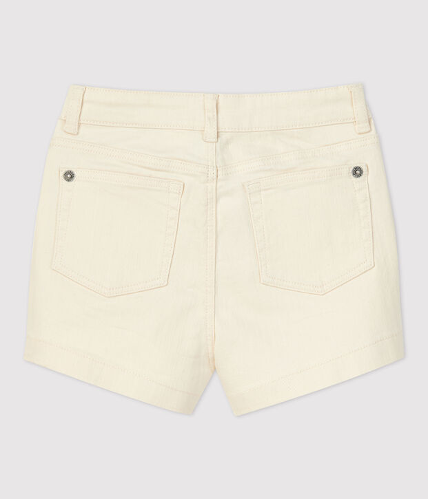 Shorts de tejido vaquero para ni&ntilde;a crudo
