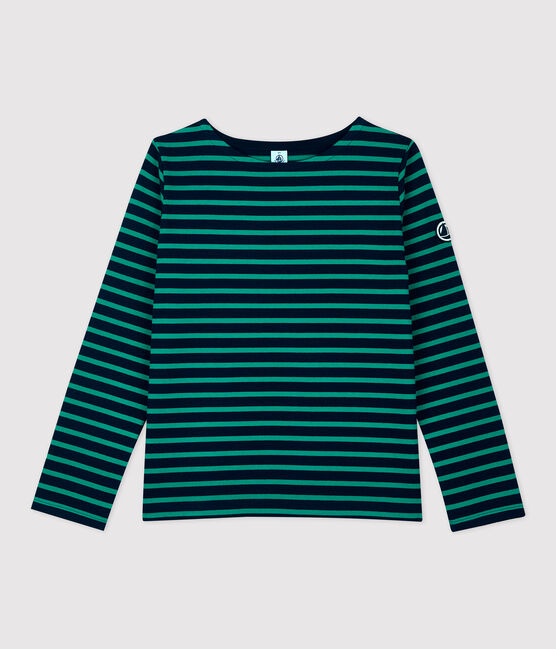 Jersey marinero emblemático de algodón de mujer azul SMOKING/ PIVERT