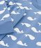 Pijama infantil de mulet&oacute;n con estampado de ballenas azul/blanco