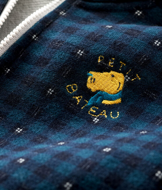Sudadera con capucha para bebé niño azul SHADOW/crudo MULTICO