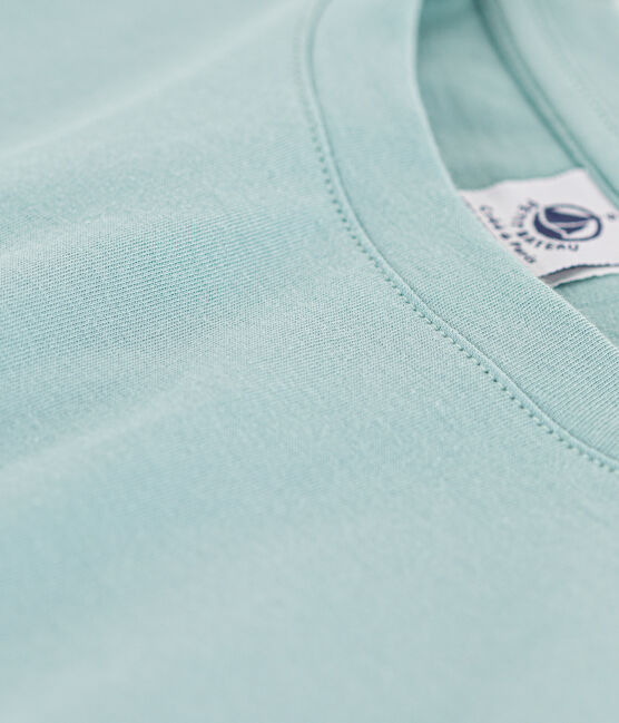 Camiseta LA RECTA de algodón con cuello redondo para mujer verde BOB