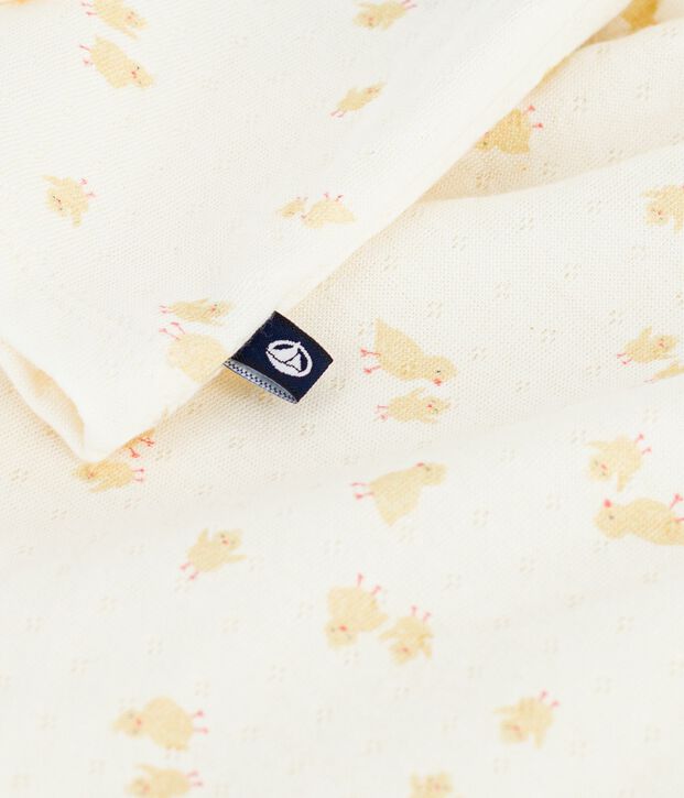 Conjunto de 2 piezas de algod&oacute;n con estampado de pollitos para beb&eacute; crudo/multicolor