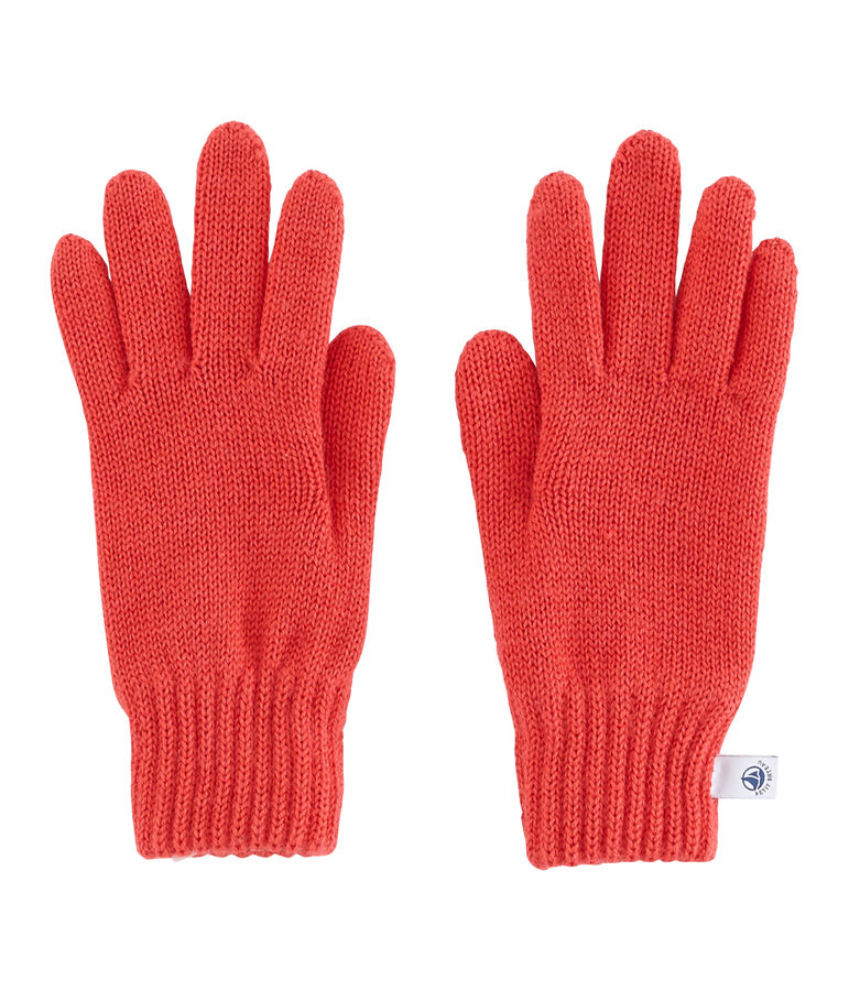 Guantes infantiles para ni&ntilde;o rojo
