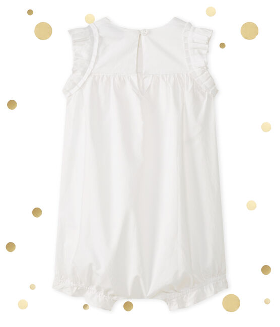 Mono corto para bebé niña blanco ECUME