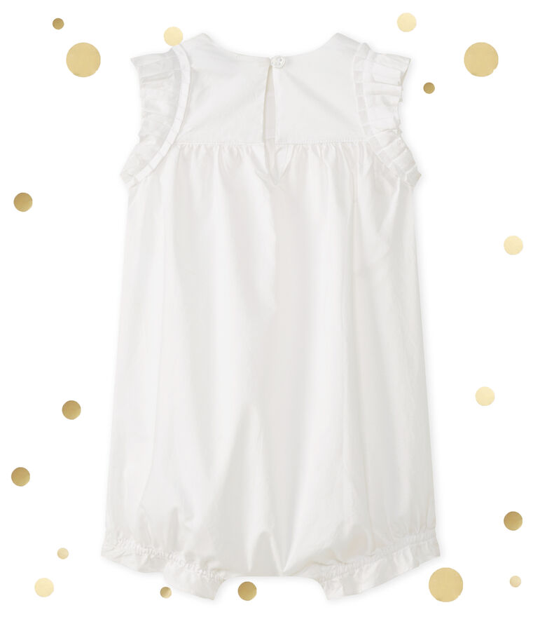 Mono corto para beb&eacute; ni&ntilde;a blanco ECUME