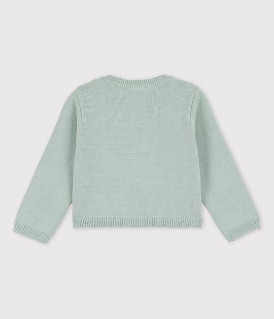 Cárdigan de punto elegante para bebé verde HERBIER