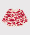 Sudadera de muletón estampada para bebé rojo AVALANCHE/ ROUGE