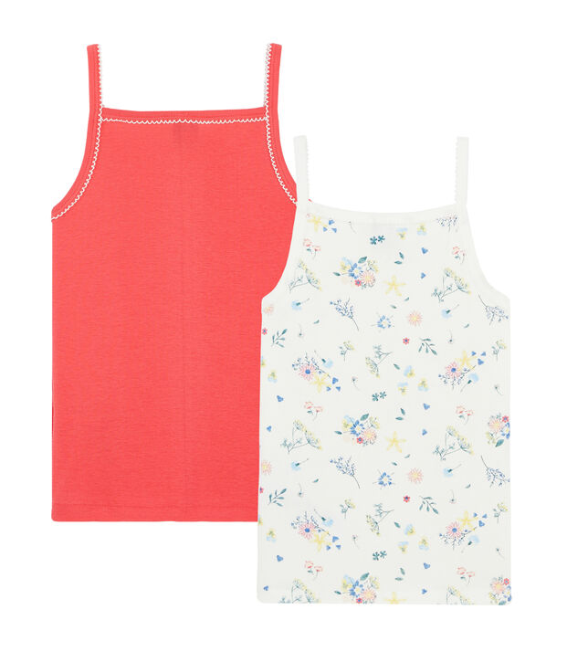 Par de camisas de tirantes para ni&ntilde;a multicolor