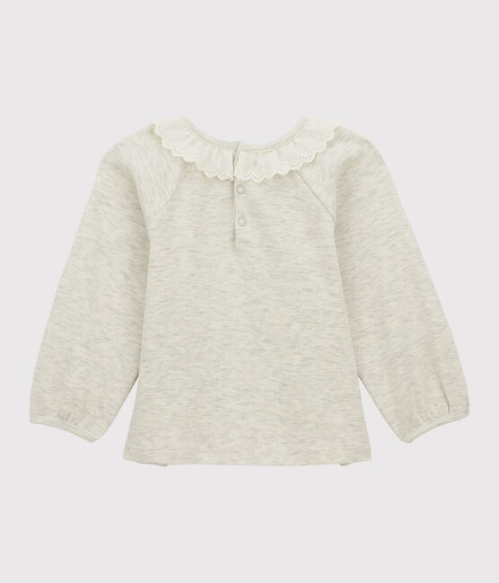 Blusa de algodón de bebé. beige MONTELIMAR CHINE